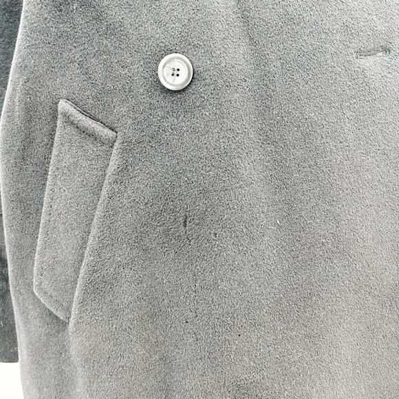 Max Mara Trench Teddy Coat Wool Long Alpaca Winter Black Vintage Authentic 12 - Picture 13 of 14